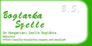 boglarka szelle business card